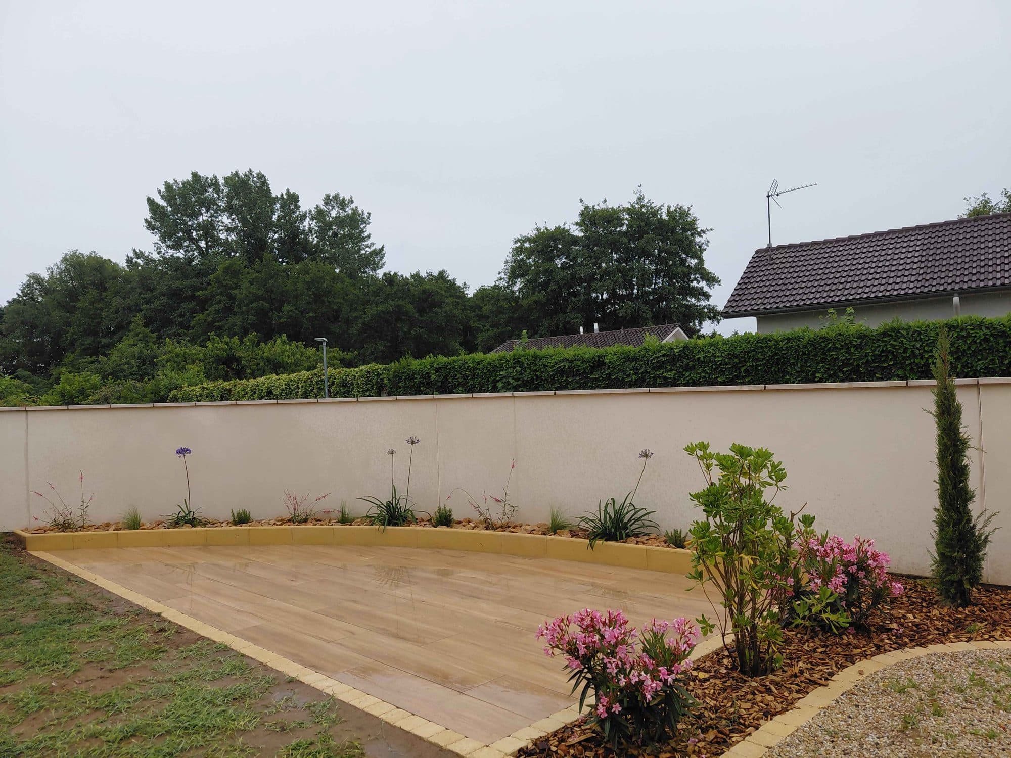 Terrasses, allées